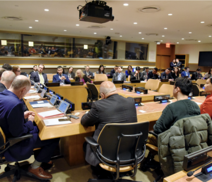 At the United Nations Artificial Intelligence Conference — contributing to global conversations on responsible AI development
